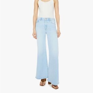 MOTHER The Roller Sneak - Ball’s In Your Court Flare Jeans - Light Blue Flare